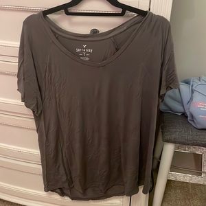 dark grey soft and sexy american eagle tee